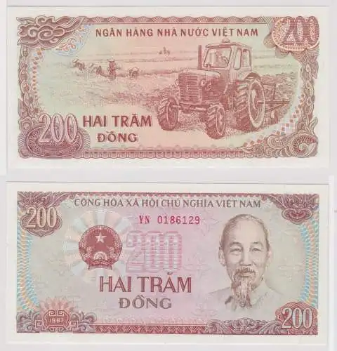 200 Dong Banknote Vietnam 1987 kassenfrisch (159510)