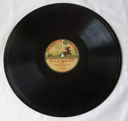 112126 Schellackplatte Favorite "Die Himmel rühmen"