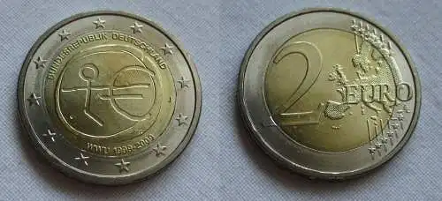 2 Euro Münze Deutschland 2009 10 Jahre Europäische Währungsunion J (158352)