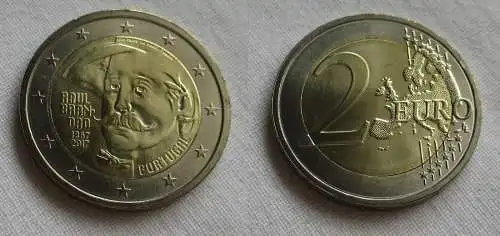 2 Euro Münze Portugal 2017 150. Geburtstag von Raul Brandão (159441)