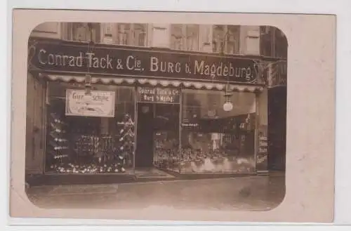 23834 Foto Ak Firma Conrad Tack & Co. Burg bei Magdeburg 1909