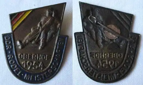 DDR Abzeichen Rodel-Meisterschaft Oberhof 1954 (144124)