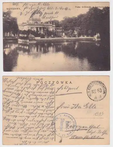 29419 Feldpost Ak Warschau Armee Flugpark XI 1915