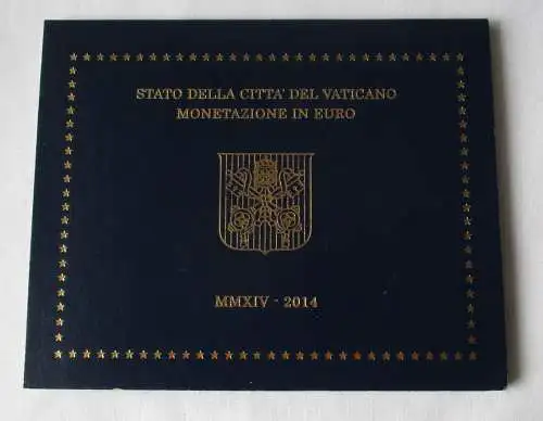 KMS Euro Kursmünzensatz Vatikan 2014 Papst Franziskus Stempelglanz (101216)