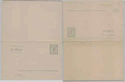 57867 GS Postkarte mit Antwort P68/04 Bayern 2 Pfennig um 1906