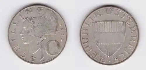 10 Schilling Silber Münze Österreich 1958 (160999)