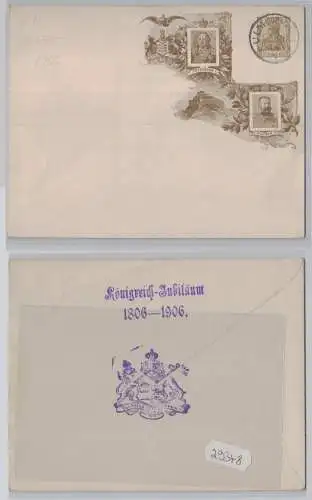 29348 DR Ganzsachen Umschlag PU Württemberg Königreich Jubiläum 1906