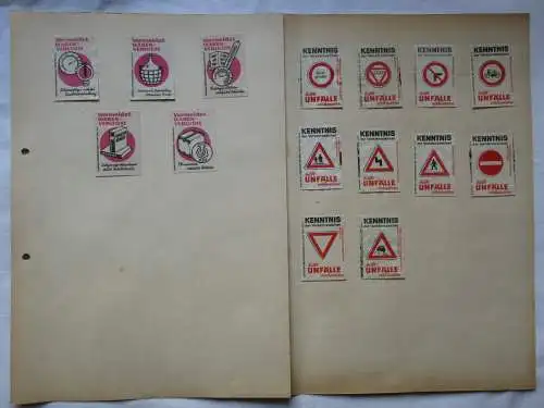 15x Streichholzetikett Vermeidet Warenverluste - Verkehrszeichen (146011)