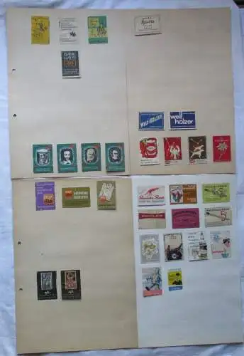 32x Streichholzetikett dt. Pfandbriefanstalt, afu Lebensmittel, nur die (143933)