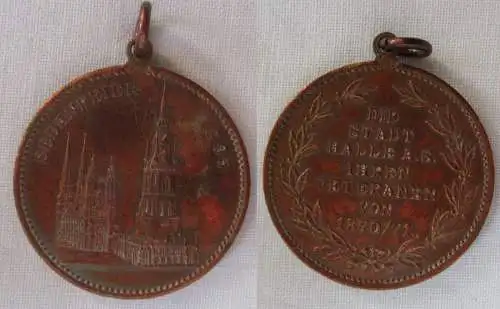 Medaille Sedanfeier 1895 Stadt Halle a.S. ihren Veteranen 1870/71 (165807)