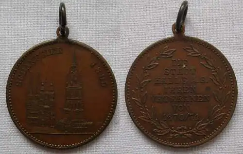 Medaille Sedanfeier 1895 Stadt Halle a.S. ihren Veteranen 1870/71 (169385)