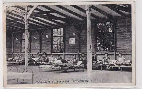 88135 Ak Vogelsang bei Gommern Rotkreuzhalle 1930