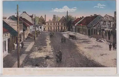 93822 Ak  Östlicher Kriegsschauplatz Bialla vom Feinde geräumt um 1915