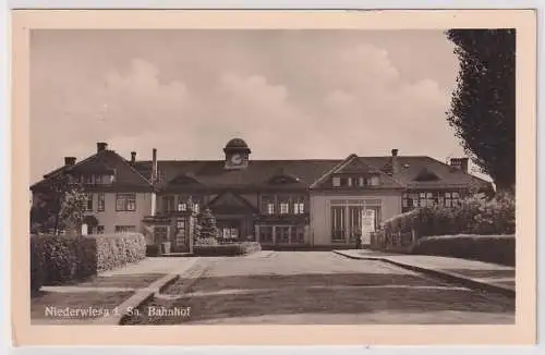95990 Foto AK Niederwiesa - Bahnhof, Verlag R.Kallmer Zwickau