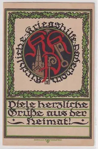87424 Künstler Ak Kirchliche Kriegshilfe Paderborn um 1915