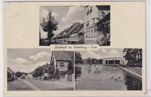 43060 Mehrbild Ak Limbach bei Homburg Saar Schwimmbad usw. 1938