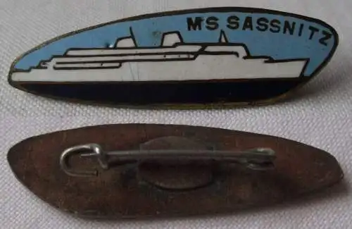 DDR Abzeichen Schifffahrt M.S. Sassnitz Dampfschiff (161494)