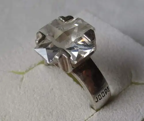 hochwertiger 925er Sterling Silber Ring JOOP! t&d mit klarem Edelstein (134753)