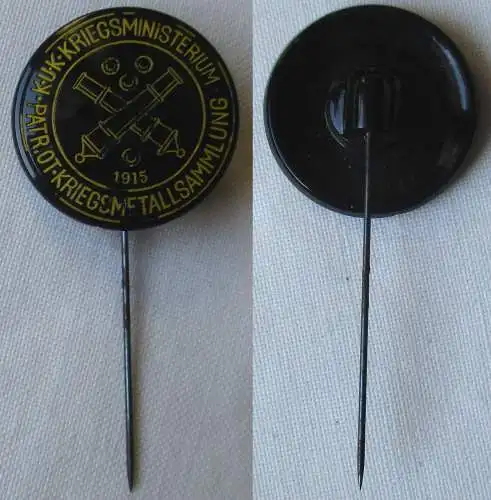 Anstecknadel k.u.k. Kriegsministerium Patr. Ot. Kriegsmetallsammlung (162550)