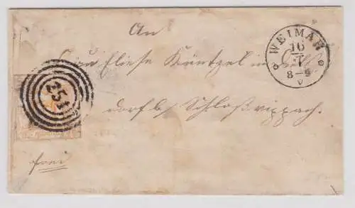 37817 AD Thurn & Taxis Michel 28 Nummernstempel 251 Weimar