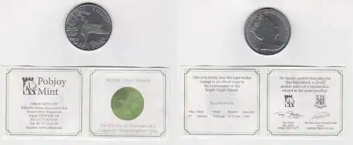 British Virgin Islands 5 Dollars 2017 Wildlife Hummingbird Titanium (118256)