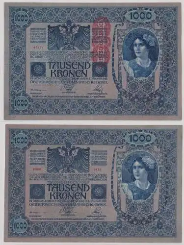 1000 Kronen Banknote Österreichisch Ungarische Bank 2.1.1902 Pick 58 (131489)