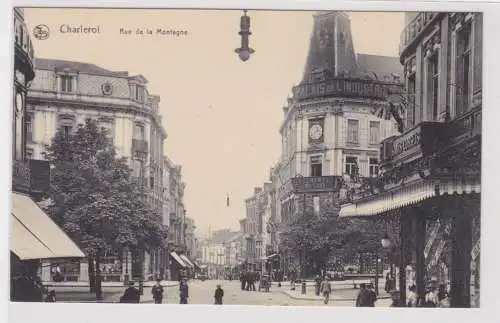 10178 AK Charleroi - Rue de la Montagne, Straßenansicht mit Geschäften
