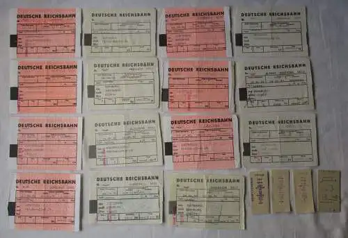 19x Fahrscheine Deutsche Reichsbahn 1991 Jüterbog Luckenwalde Bernburg (156727)