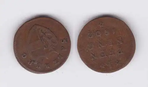 1 Pfennig Kupfer Münze Österreich Salzburg Erzbistum 1802 f.ss (160731)