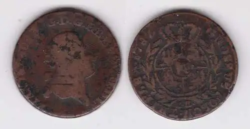 1 Groschen Kupfer Münze Sachsen (Polen) 1787 s/ss (160989)