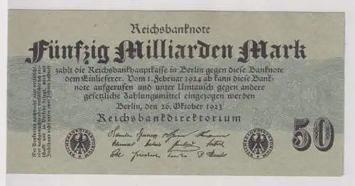 50 Milliarden Mark Banknote Berlin 26.10.1923 Rosenberg 122 a (146390)