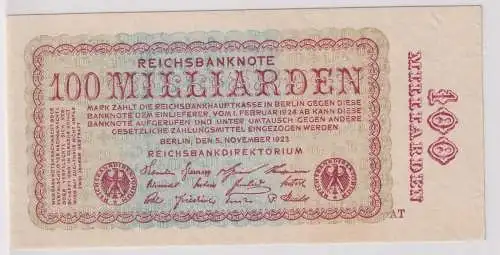 100 Milliarden Mark Inflation Banknote 5.11.1923 Ro.130 a (141819)