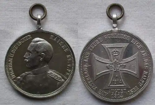 Patriotika Medaille Wilhelm II Deutscher Kaiser August 1914 (165072)