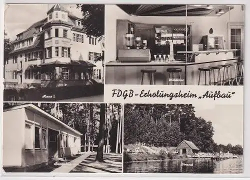 97749 Mehrbild Ak Templin - FDGB-Erholungsheim "Aufbau" 1971