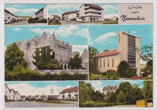 95918 Mehrbild AK Gruße aus Neuenstein - Spar.Markt W.u.L. Frank um 1980