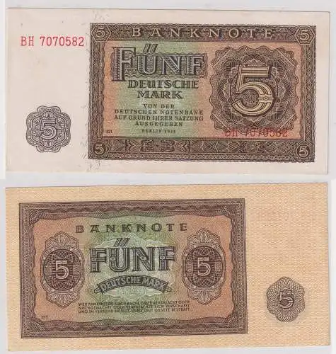 5 Mark Banknote DDR Deutsche Notenbank 1948 Ro.342d (145793)