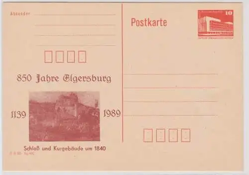 902213 GS Postkarte 850 Jahre Elgersburg 1139-1989