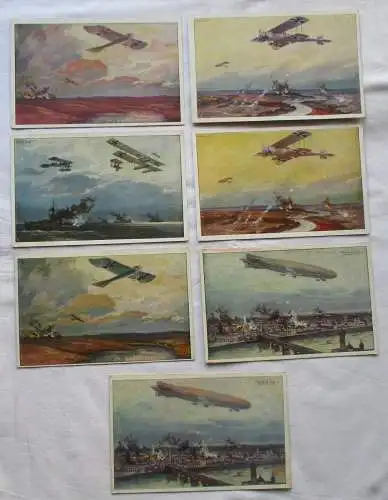 40892/7 Ak Fliegerei Flugzeuge, Zeppelin usw. 1.Weltkrieg