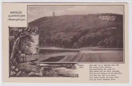 903198 Ak Rinteler Klippenturm (Wesergebirge) um 1930