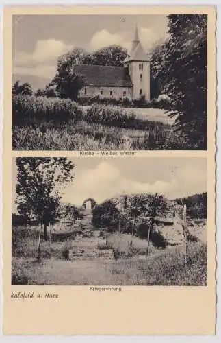 902305 Mehrbild Ak Kalefeld am Harz Kirche weißes Wasser, Kriegerehrung 1942