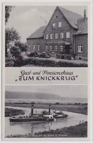 903158 Mehrbild Ak Strücken bei Rinteln an der Weser Gasthof "Zum knickkrug"1956