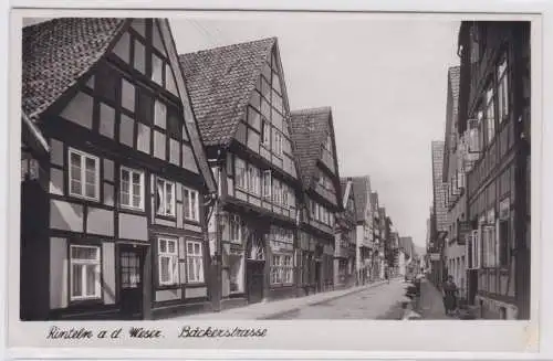 903086 Ak Rinteln an der Weser Bäckerstrasse um 1940