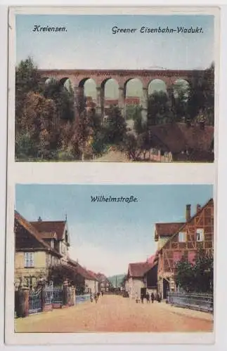 902447 Mehrbild Ak Kreiensen Greener Eisenbahn Viadukt, Wilhelmstraße 1919
