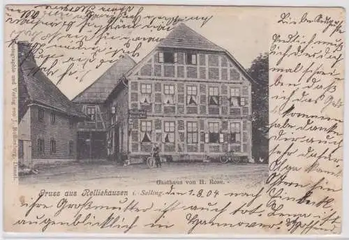 903063 Ak Gruß aus Relliehausen im Solling Gasthaus von H.Rose 1904