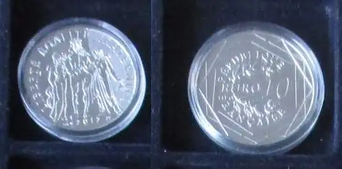 10 Euro Silbermünze Frankreich 2012 Herkules als Beschützer (152251)