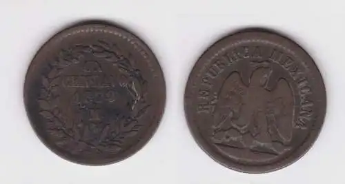 1 Centavo Kupfer Münze Mexiko Mexico 1879 M f.ss (143311)