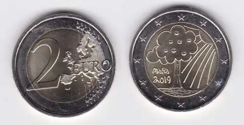 2 Euro Gedenkmünze Malta 2019 Natur und Umwelt Stgl. (121303)