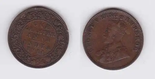 1/4 Anna Kupfer Münze East India Company 1914 (113883)