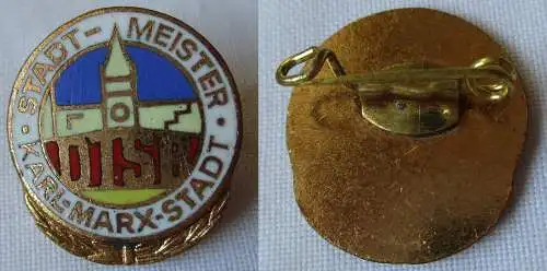 DDR Abzeichen DTSB Turn- und Sportbund Stadt-Meister Karl-Marx-Stadt (105158)