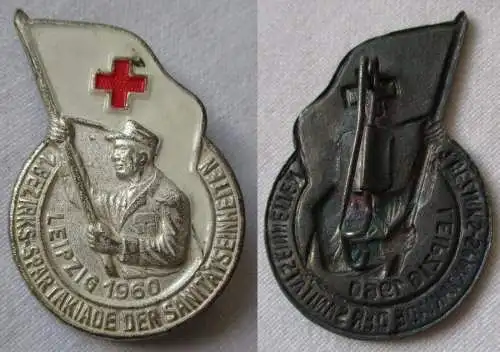 DDR Abzeichen 1. Bezirksspartakiade der Sanitätseinheiten Leipzig 1960 (135112)